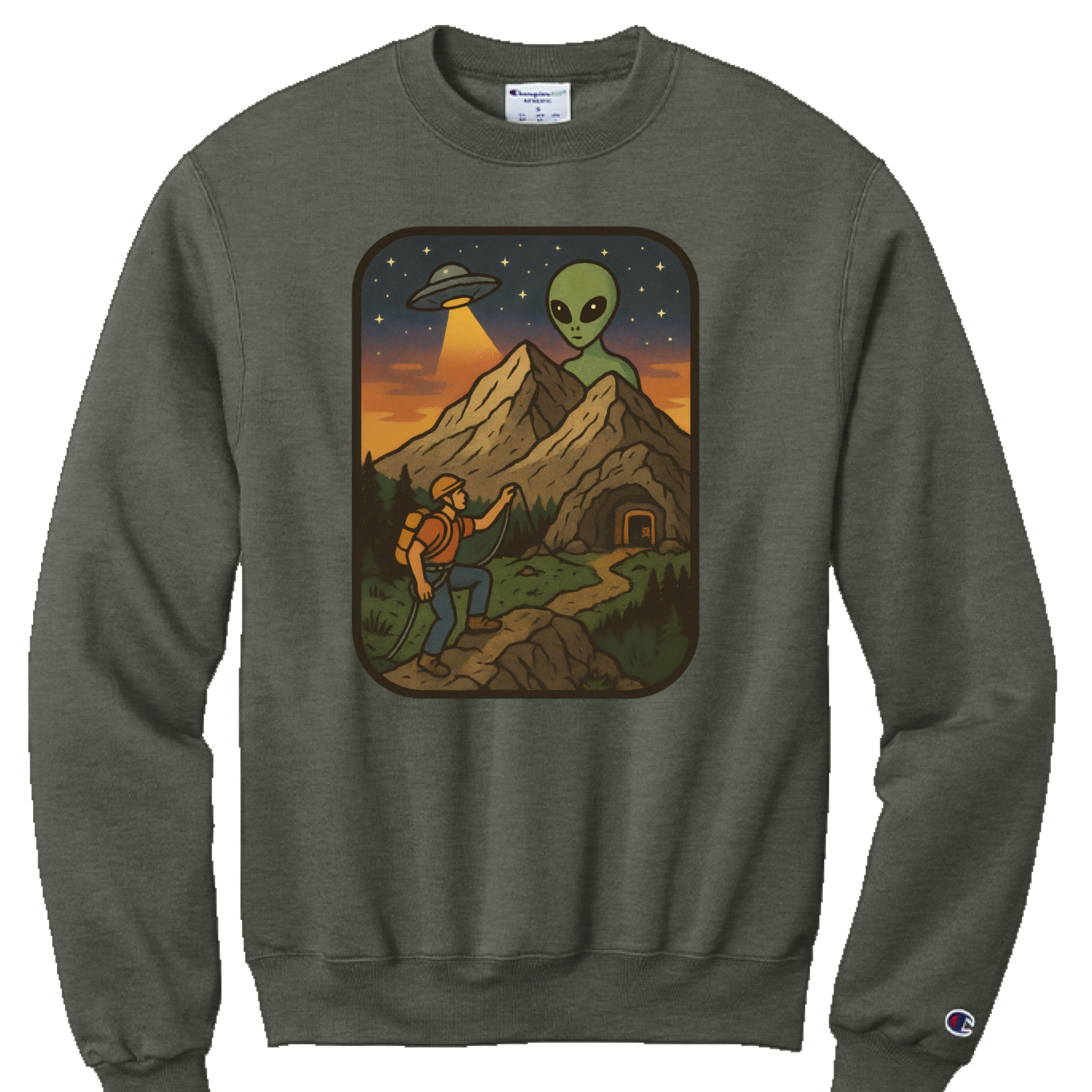 Dark Green Heather - FRONT