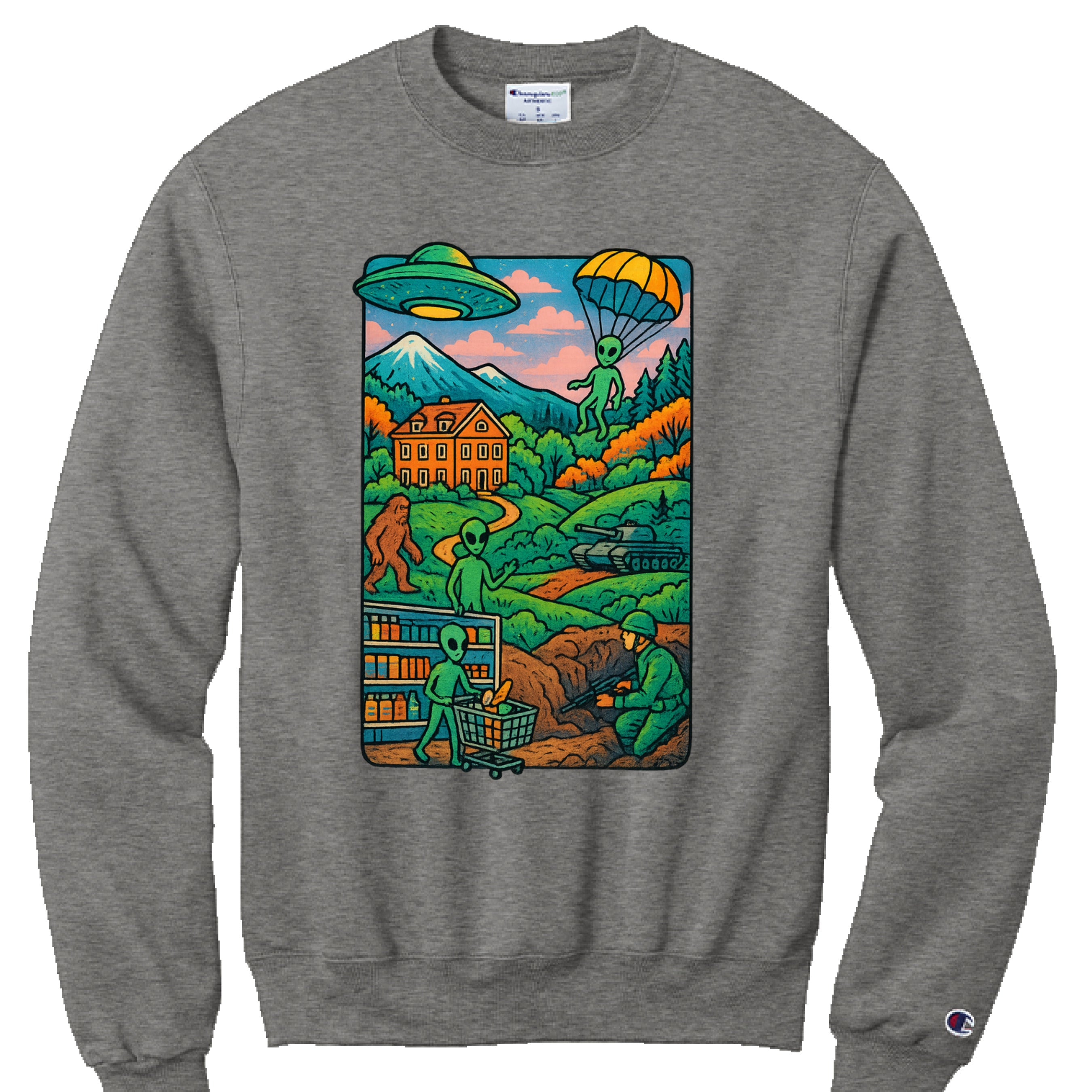 CHARCOAL HEATHER - FRONT